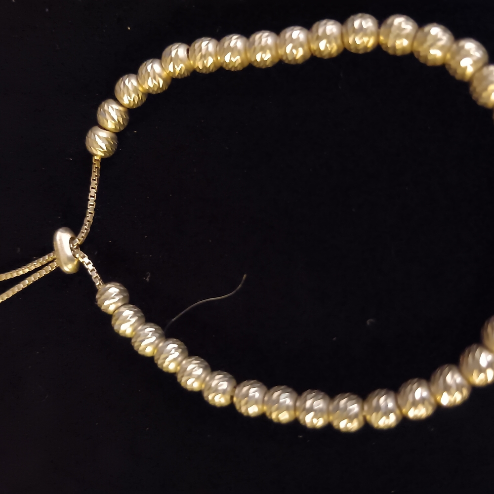 Elegant Silver Beaded Bracelet